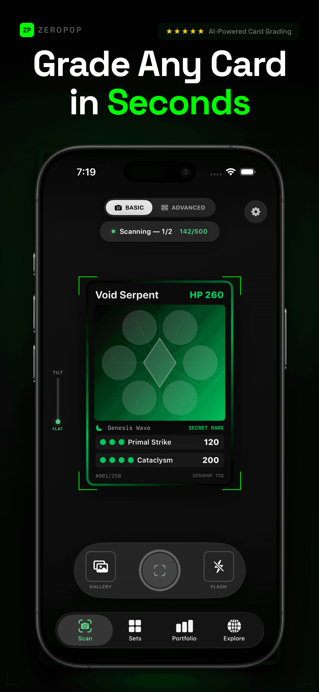 Grade any card in seconds with the ZeroPop AR scanner